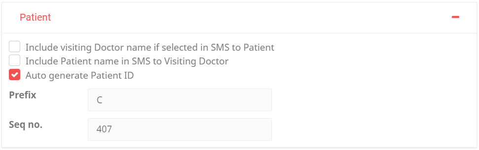 Clinic Preference - Patient